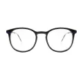 Verena - Round Black Glasses for Women